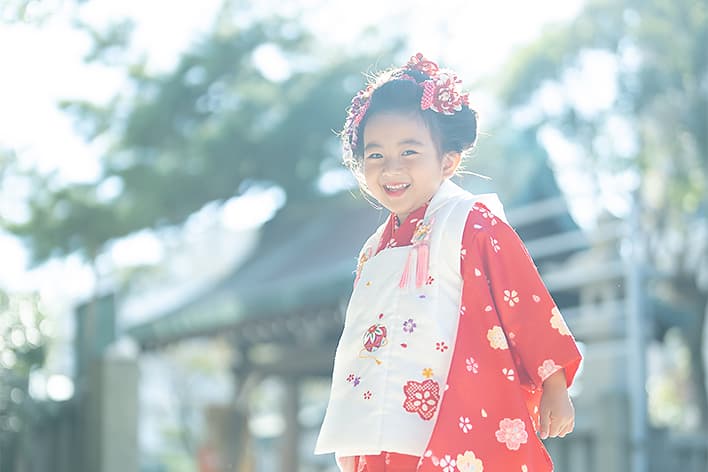 海神社での七五三の様子
